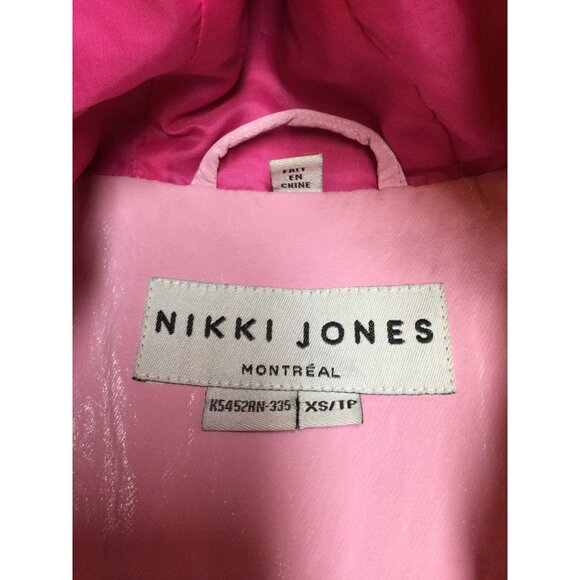 Nikki Jones Lightweight Luster Pink Bonbon Hooded Jacket Womens Size XS - Picture 2 of 10